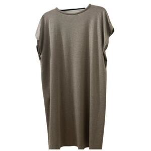 Eileen Fisher Tunic Dress Tarragon Tencel Size Small
